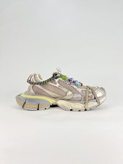 3XL Distressed Sneakers with Charms