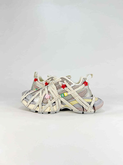 3XL Caged Lace Sneakers with Beads