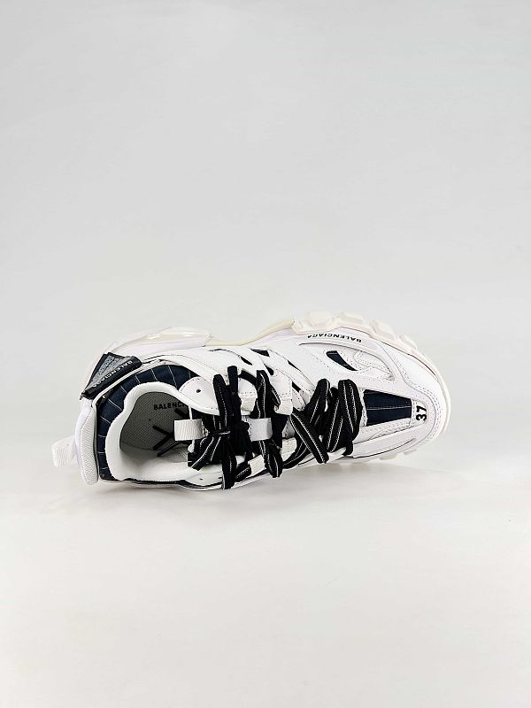 Balenciaga Black Lace Panel Runner Sneakers