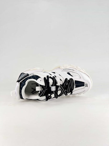 Balenciaga Black Lace Panel Runner Sneakers