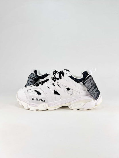 Balenciaga Black Lace Panel Runner Sneakers